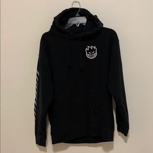 black spit fire sweatshirt
